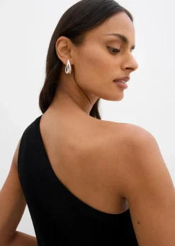 Off-Shoulder Stricktop aus Viskose-Mix