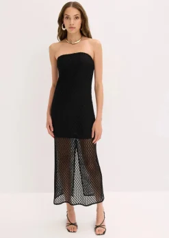 Off-Shoulder-Kleid mit Spitze