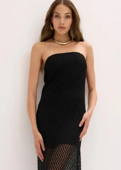 Off-Shoulder-Kleid mit Spitze