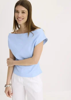 Off-Shoulder-Shirt aus reiner Bio-Baumwolle