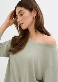 Off-Shoulder-Shirt aus softem Modal-Mix