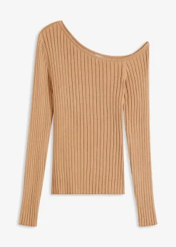 One Shoulder Rib-shirt