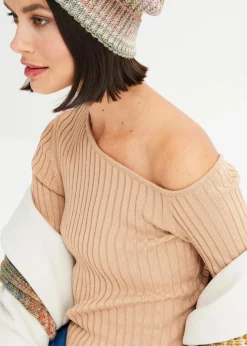 One Shoulder Rib-shirt