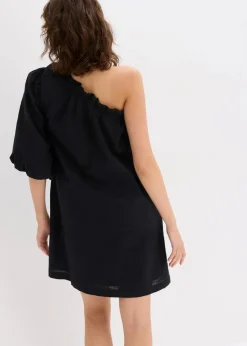 One-Shoulder-Kleid aus Baumwolle