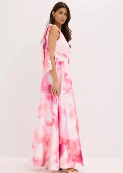 One-Shoulder-Kleid aus glänzendem Satin