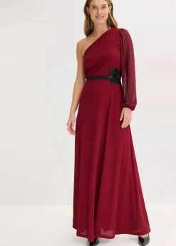 One-Shoulder-Kleid mit Glitzer