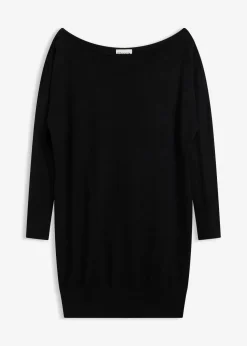 One-Shoulder-Strickkleid