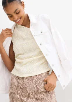 One-Shoulder-Top in Struktur Optik