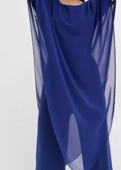 Overall mit Überwurf aus feinem Chiffon