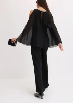 Overall mit Überwurf und Strasssteinverzierung