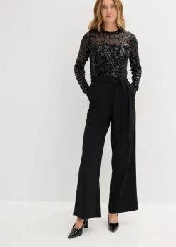 Overall mit Paillettenstickerei