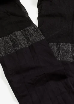 Overknee Strumpfhose 70den mit Glitzerrand mit recyceltem Polyamid