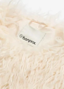 Oversize Fellimitat-Jacke