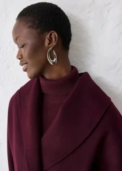 Oversize Jacke aus weichem Woll-Mix