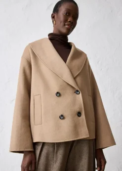 Oversize Jacke aus weichem Woll-Mix