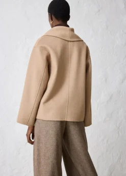 Oversize Jacke aus weichem Woll-Mix