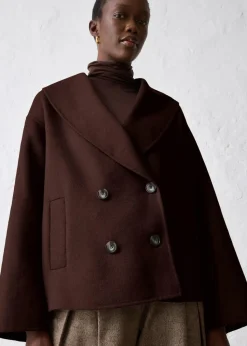 Oversize Jacke aus weichem Woll-Mix