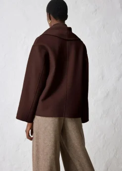 Oversize Jacke aus weichem Woll-Mix