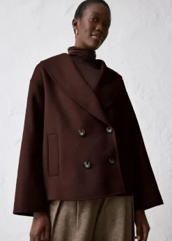 Oversize Jacke aus weichem Woll-Mix