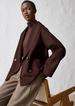 Oversize Jacke aus weichem Woll-Mix