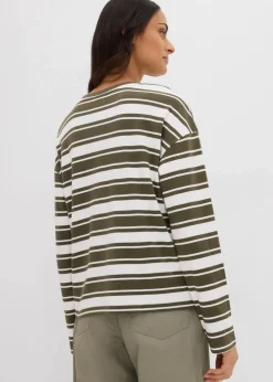 Oversize Langarmshirt aus reiner Baumwolle