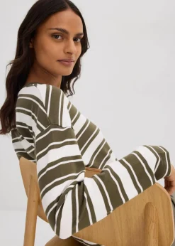 Oversize Langarmshirt aus reiner Baumwolle