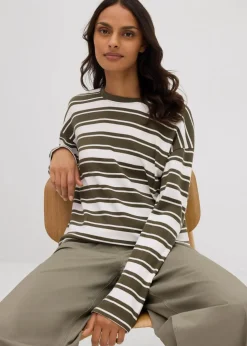 Oversize Langarmshirt aus reiner Baumwolle