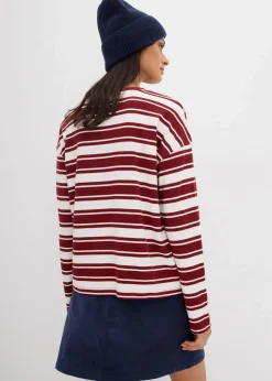 Oversize Langarmshirt aus reiner Baumwolle