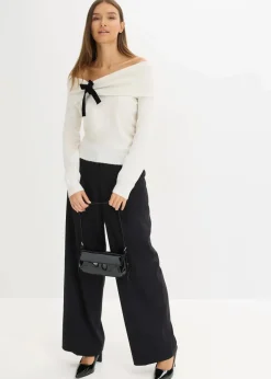 Oversize Pullover mit Camrenausschnitt