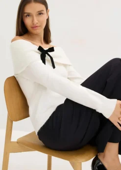 Oversize Pullover mit Camrenausschnitt