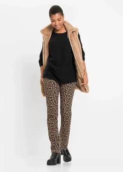 Oversize Ripp-Pullover aus Viskose-Mix