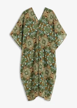 Oversize Strandtunika aus leichtem Chiffon