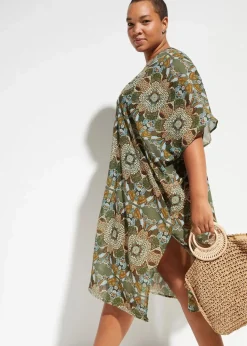 Oversize Strandtunika aus leichtem Chiffon