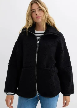 Oversize Teddy-Fleece Jacke