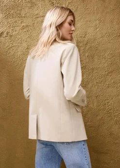 Oversize-Blazer mit leichten Schulterpolstern
