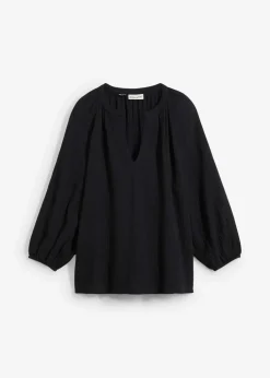 Oversize-Bluse aus Musselin