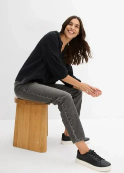 Oversize-Bluse aus Musselin