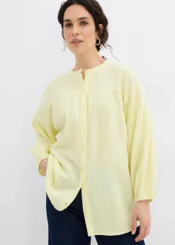 Oversize-Bluse aus Musselin