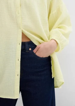 Oversize-Bluse aus Musselin