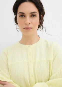 Oversize-Bluse aus Musselin