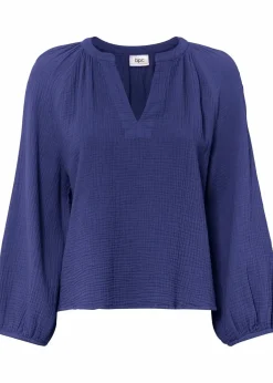 Oversize-Bluse aus Musselin