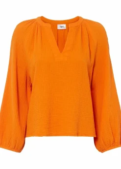 Oversize-Bluse aus Musselin