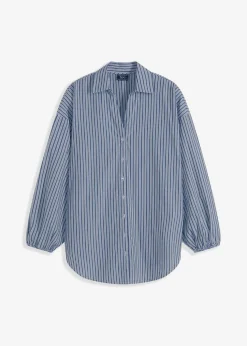 Oversize-Bluse aus reiner Baumwolle