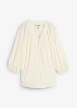 Oversize-Bluse aus softem Viskose-Mix