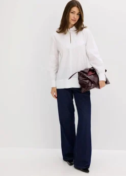 Oversize-Bluse mit Volumenärmel