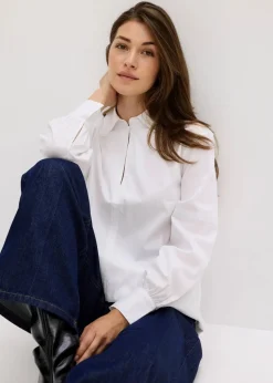 Oversize-Bluse mit Volumenärmel