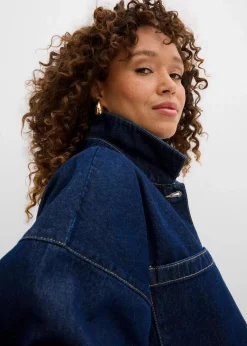 Oversized Jeans-Overshirt aus Bio-Baumwolle