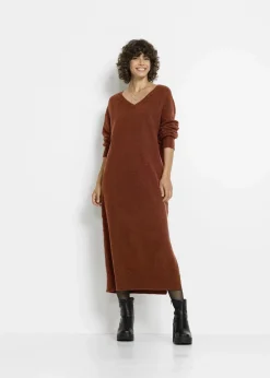 Oversized Strickkleid in Midilänge