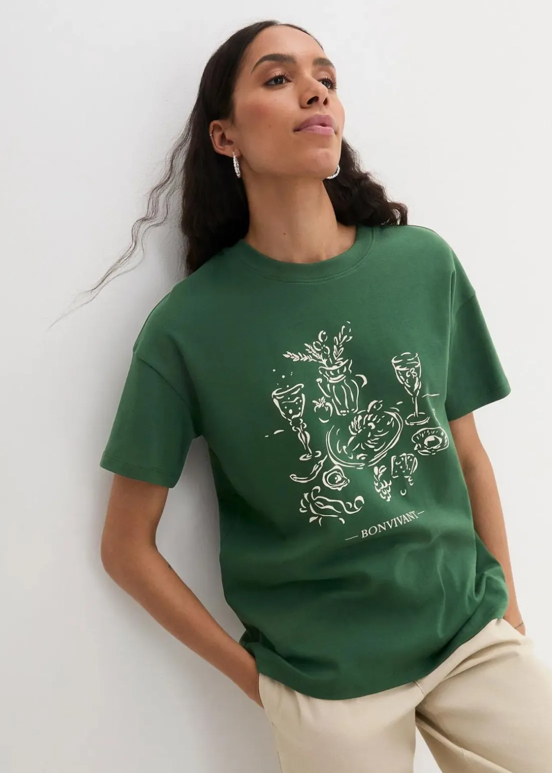 Oversized T-Shirt aus Bio-Baumwolle