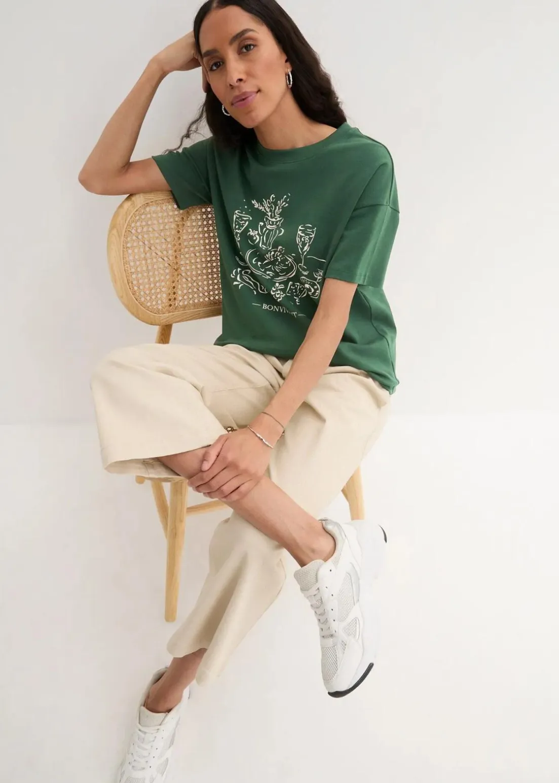 Oversized T-Shirt aus Bio-Baumwolle